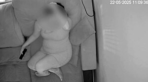 Caught Wife Masturbating Intensely To Porn While Away