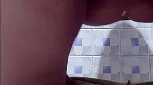 hey, check this madura getting caught in a public bathroom with big ass shaking and dirty talk