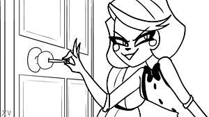 Charlie x Vaggie Hide Away Obsession Animatic in Hotel Setting Animation