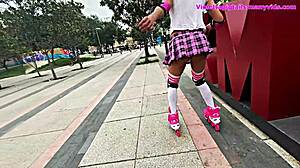 Puta Sissy In Minifalda And Tanga Gets Fucked By Thick Verga With Gaping Anal And Orgasm