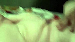 Wife with fat pussy spreads legs wide to take monster big cock deep in her big ass.