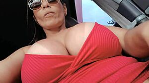 Amateur Brazilian Latina Rides Cowgirl in Public Car Sex with Young 21-Year-Old After Disco