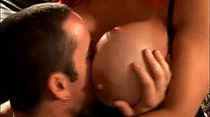 Ever wondered how a mature cougar with massive tits handles a young stud's cumshot in her mouth?