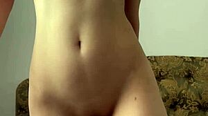 I'm so horny when I film myself fingering my shaved pussy with dildo for you maiskii