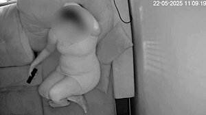 Caught Wife Masturbating Intensely To Porn While Away