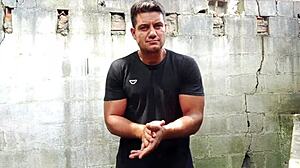 i'm yuri gaúcho the bodybuilder getting horny with my huge cock handjob and cumload