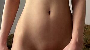 I'm so horny when I film myself fingering my shaved pussy with dildo for you maiskii