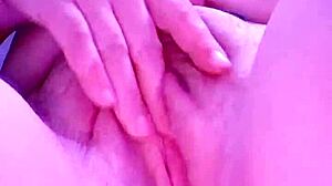 Hey, check out this amateur handjob on a big cock with hairy boobs and cumshot in underwear!