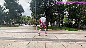 Puta Sissy In Minifalda And Tanga Gets Fucked By Thick Verga With Gaping Anal And Orgasm