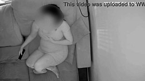 Caught Wife Masturbating Intensely To Porn While Away