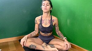 Yoga Poses Boost Libido In First Time Fitness Session With Curvy Babe