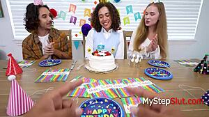 Virgin teen feels urges drawing step dad into fantasy roleplay with old pov pounding in doggystyle and missionary.