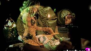 Hot Babe Massages Sexy Milf in Lingerie While Cougar Strips Down