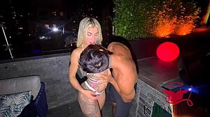 Uncensored Sex With Tattooed Blonde Ending In Mouth Cumshot