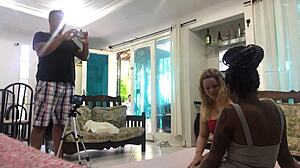 I join c odara and melissa aleczander for this wild interracial mff threesome group