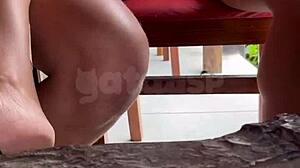 Watch This Safada Wife Get Bent Over and Fucked by Black Lover in the Street and Car While Cuckold Films!