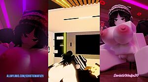 Hey Liz, getting fucked in a fan's house? How's that vertical action feel with your cute big tits and ass bent over in doggystyle?