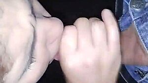 i'm getting filmed by my husband at gloryhole sucking many cocks as amateur exhibitionist flasher