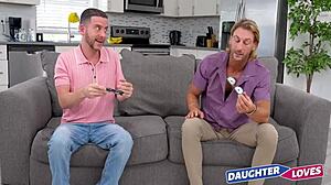 What Happens When X-Ray Vision Leads to Lesbian Couple Swap and Intense Fucking?