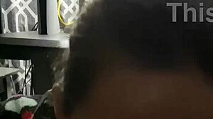 i'm on my knees sucking that big cock pov style with wet licks and mouthful action at the desk