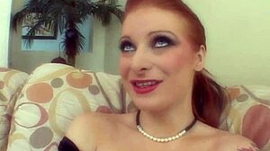 britney manson is this redhead with creamy white skin. she's totally down to fuck in fishnets lingerie with blowjob and creampie.