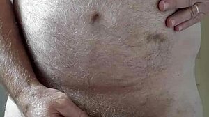 Rustyas1 Happy Hairy Big Belly Me Masturbating Of Course