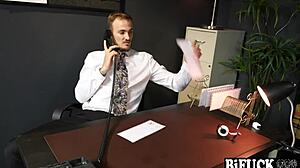 christian wilde ruckus and penny barber lick big cock in mmf threesome with anal double penetration rimjob and wet pussy action for bifuck