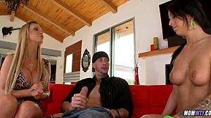 You suck my balls and you suck my cock