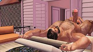 LUCKY RESORT MASSEUSE! Couldn't RESIST HUNK Cam Heyward's BIG COCK For Interracial Cuckold CUMSHOT!