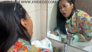 Freeuse stepmom stepson tired of masturbating turns to submissive stepmom Leyne Rodriguez for couple sex