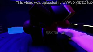 Hey, who's this black slut getting pounded by a massive cock in Roblox?