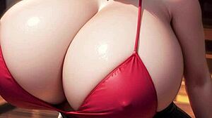 AI GENERATED MODEL GIRL BIG-TITS AI ART 131