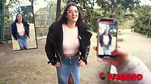 Virgin 18 year old turns into hard interracial cowgirl riding big ass bent over in doggystyle