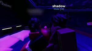 Hey, who's this black slut getting pounded by a massive cock in Roblox?