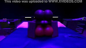 Hey, who's this black slut getting pounded by a massive cock in Roblox?