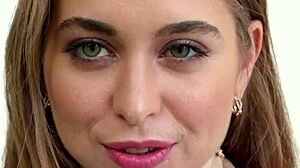 brunette lesbian has oral sex with cute hairy girlfriend, kissing and enjoying beautiful orgasm.