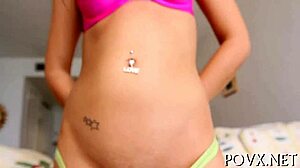 Sasha Hall Teen Blowjob and Rough Pussy Sex in Pov  