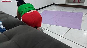 Stepmom Hangs Curtain In Bathroom Just To Watch Stepson Shower