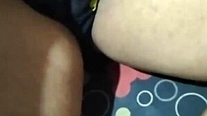 Feeling so passionate riding that big cock in missionary with homemade squirting and cum on tits from indonesian blonde