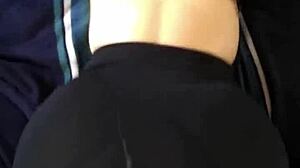 how does this college amateur girl handle dirty doggystyle fucking?