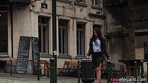 Creampied glam eurobabe fucked after massage in doggystyle