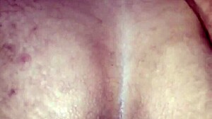 Feeling so passionate riding that big cock in missionary with homemade squirting and cum on tits from indonesian blonde