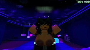 Hey, who's this black slut getting pounded by a massive cock in Roblox?