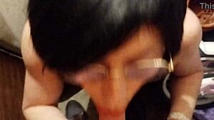 Tranny slut offers free blowjob in basement as whore from Poland contrasts with twins roleplay