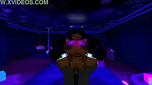 Hey, who's this black slut getting pounded by a massive cock in Roblox?