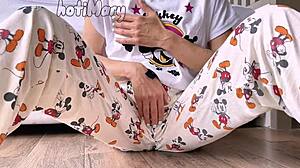 Skinny Teen 18+ With Small Tits Masturbates Pussy To Big Squirting Cum