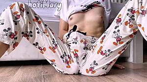 Skinny Teen 18+ With Small Tits Masturbates Pussy To Big Squirting Cum