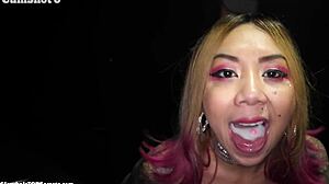 Jesus Fucking Christ Kim Engages In No-Limit Insanity With Cumshots And Gloryhole Swallows Leading To Intense Facial Coverage.