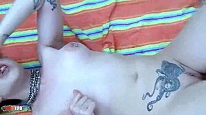 Young Spanish Babe Blu Ttie Gets Fucked Hard In Ass! Squirting Orgasm In Fishnets!