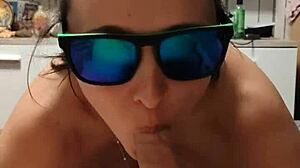 real homemade clip shows a milf with big natural tits teasing and cheating on her husband with stepbrother.